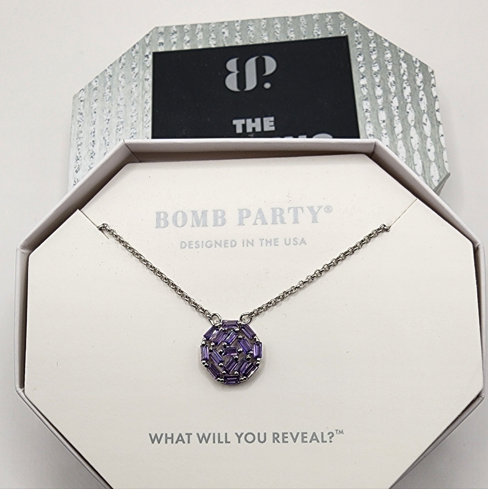 Sterling Silver Purple Necklace